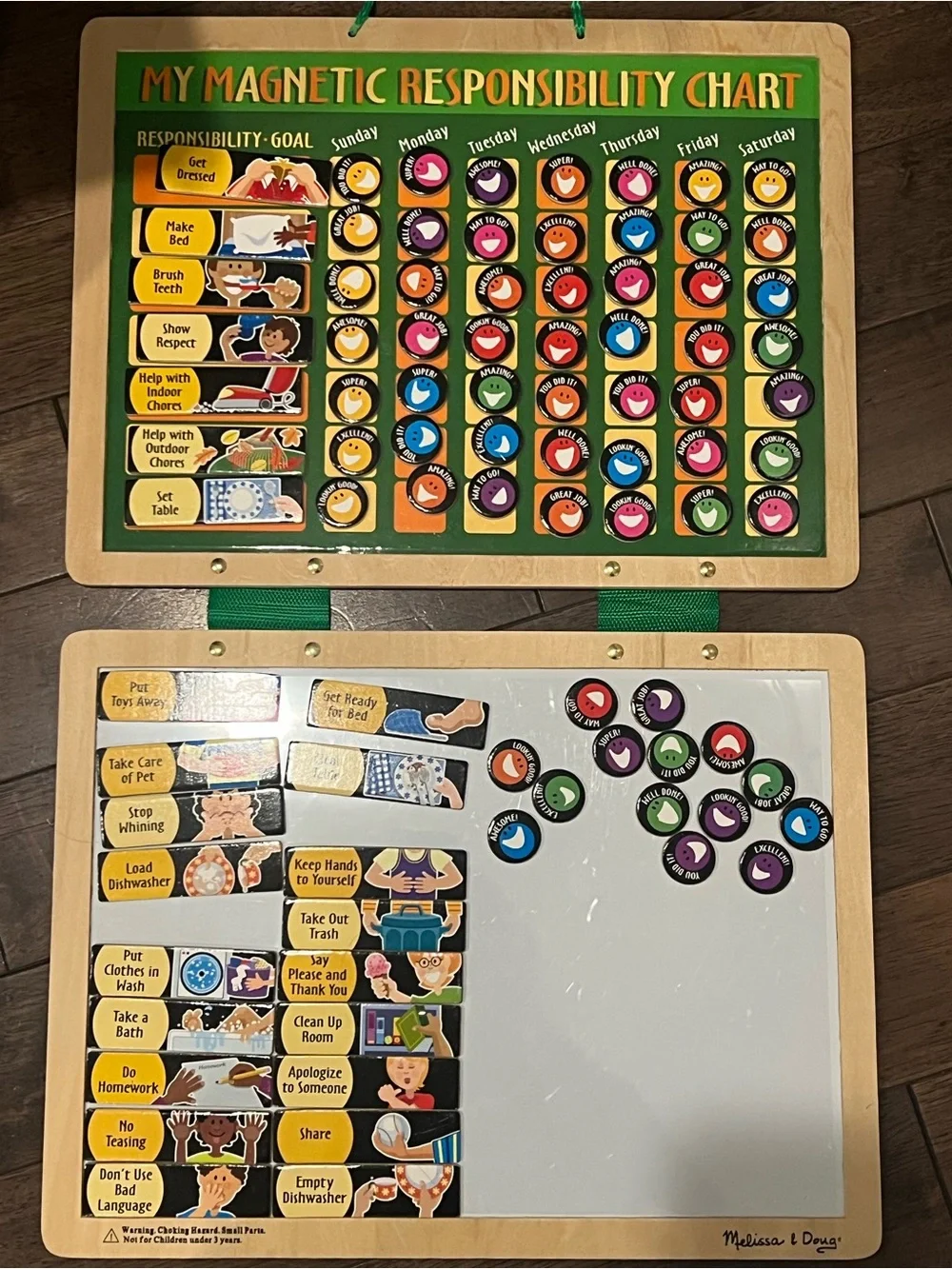 Melissa & Doug Magnetic Responsibility Chart for Kids